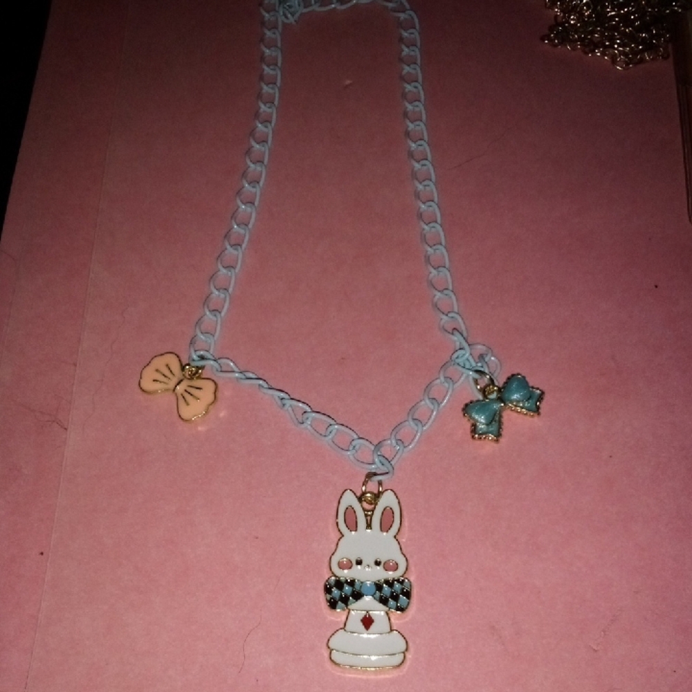 Alice In Wonderland Charm Necklace